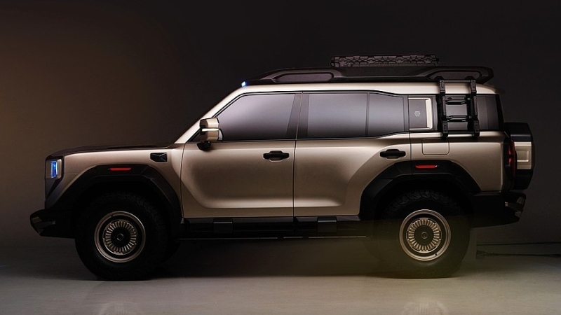 Hongqi анонсировала брутальный гибридный внедорожник с четырьмя электромоторами