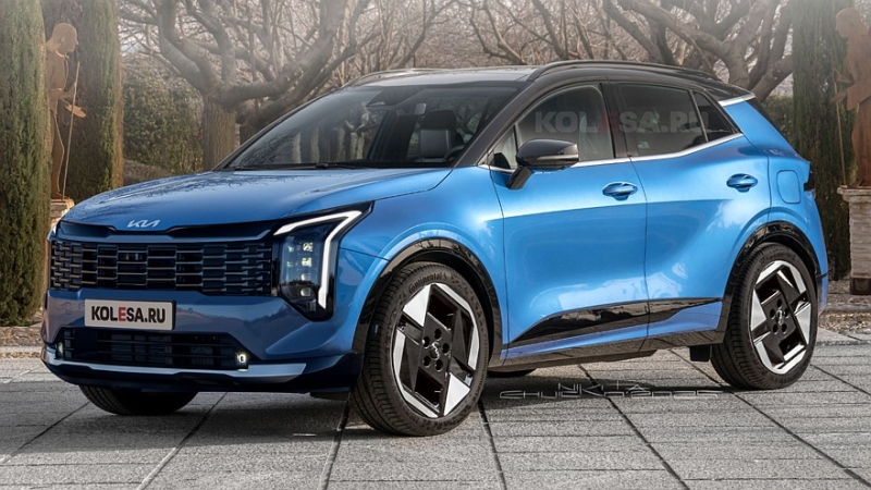 Обновлённый короткий Kia Sportage: первые изображения