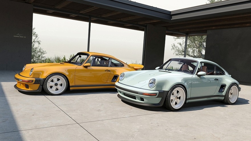 Очередной крутой Porsche 911 от Singer: широкий кузов, четыре фары и атмосферные 426 л.с.