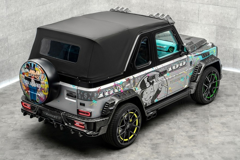 Брызги, усы и доллары: Mansory опять «порезала» G-класс и раскрасила его в стиле поп-арт