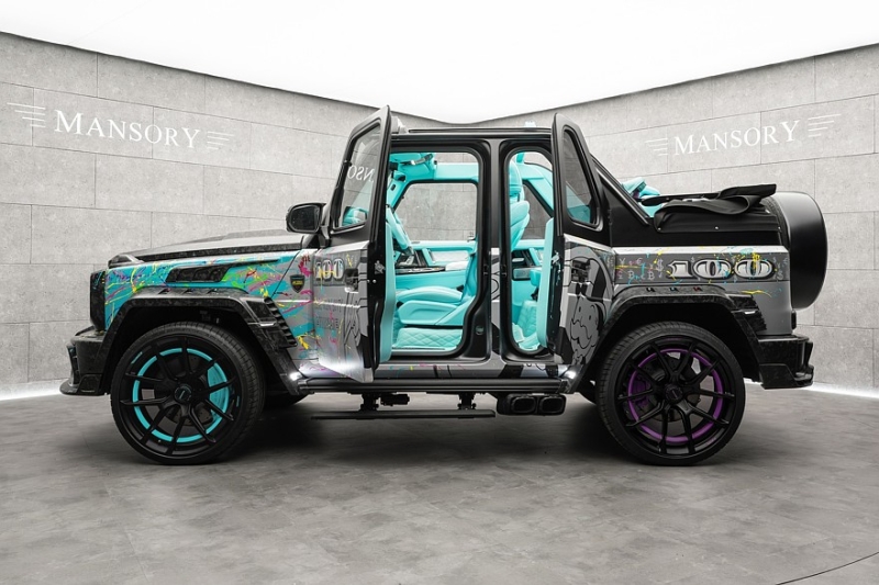 Брызги, усы и доллары: Mansory опять «порезала» G-класс и раскрасила его в стиле поп-арт