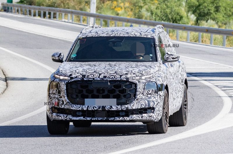 Новый флагманский кроссовер Audi Q9 проехался на камеру