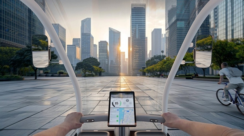 Вместо Acura NSX — педальный конь для курьеров: встречаем Fastport eQuad от Honda