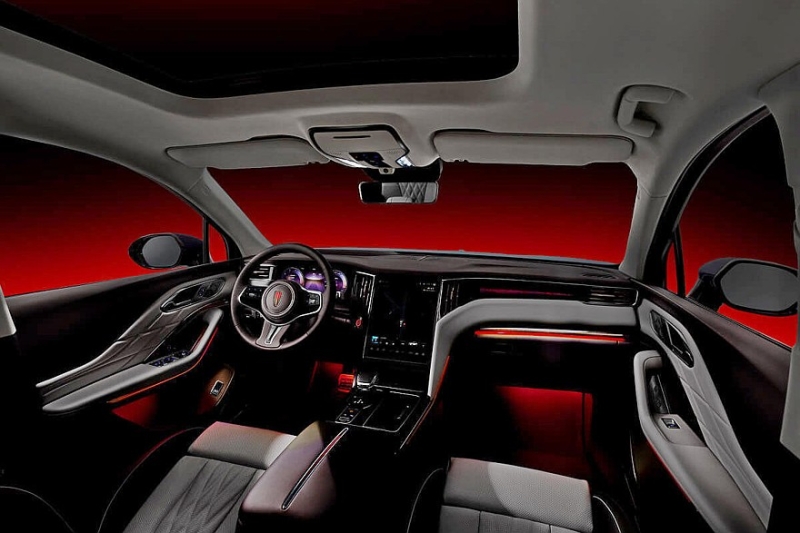 Новый кроссовер Hongqi HS7 для России: подробности об оснащении