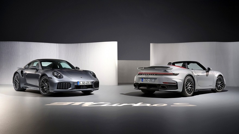 Обновлённый Porsche 911 Turbo S: гибридные 711 л.с., масса 1740 кг и 2,5 с до «сотни»