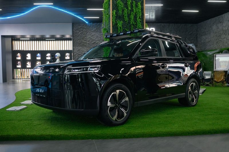 Jaecoo представил электрокар J5 BEV для поездок с питомцами