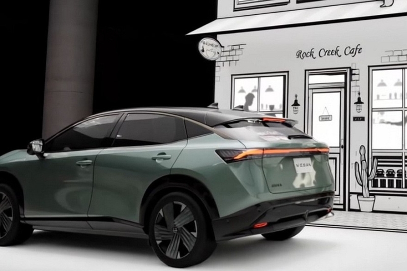 Обновлённый кроссовер Nissan Ariya показался на свежих кадрах