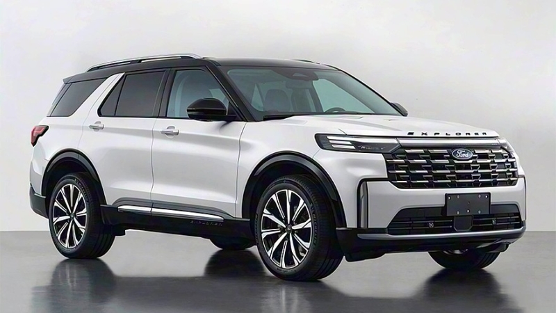 Ford Explorer для Китая: второй рестайлинг с «монобровью» и прежней техникой