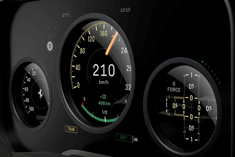 Электромобиль Ferrari получил имя Luce и неоклассический интерьер в стиле техники Apple