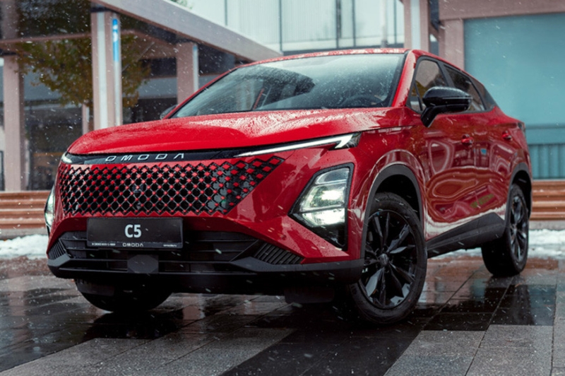 Новый кроссовер Omoda C5, предназначенный для РФ, показался на свежих фото