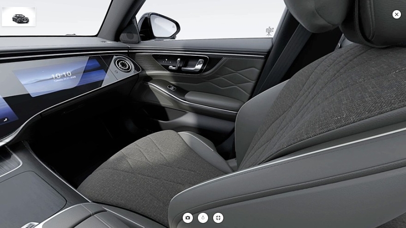 Обновлённый Mercedes-Benz S-Class: смотрим базовую комплектацию с тканевым салоном