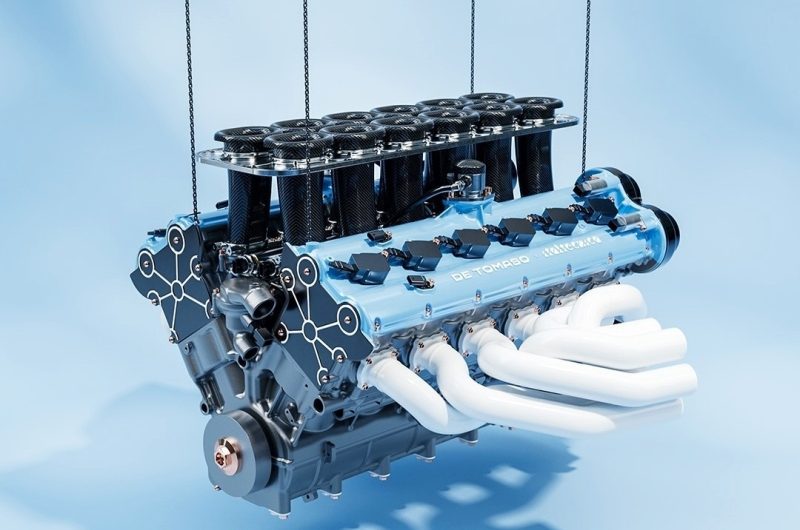 Суперкар De Tomaso P900 показал свой фантастический 7,0-литровый атмосферный V12