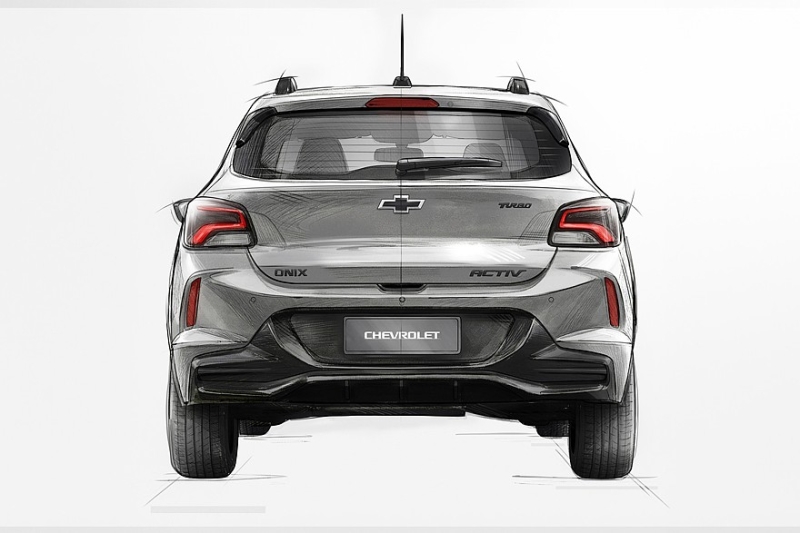 Chevrolet готовит хэтчбек Onix Activ: внешность раскрыта на первых эскизах
