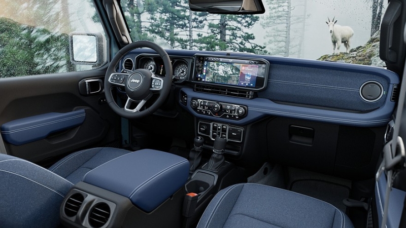 Салон спецверсий Jeep Wrangler и Gladiator Rockslide одели в джинсы