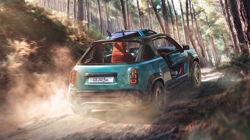 Тепло и ещё теплее: кроссовер Renault 4 превратился в пляжный автомобиль JP4x4