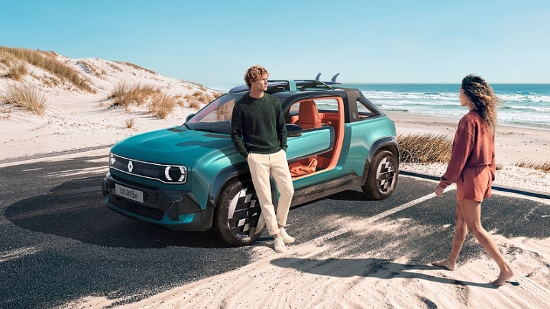 Тепло и ещё теплее: кроссовер Renault 4 превратился в пляжный автомобиль JP4x4