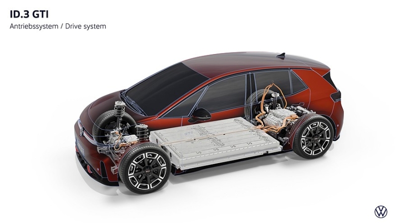 Volkswagen ID.3 GTX переименован в ID.3 GTI после рестайлинга. Техника не изменилась